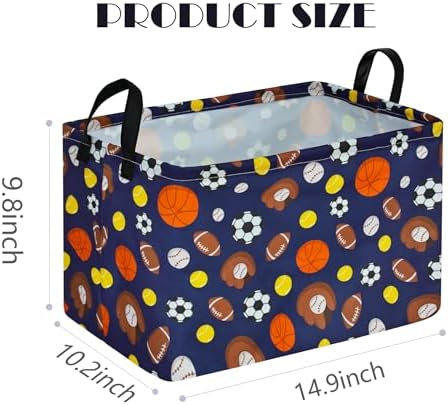MAIZMZ Kids Hamper Storage Bins Organizer Toy Box Laundry Basket Large Canvas - Image 7