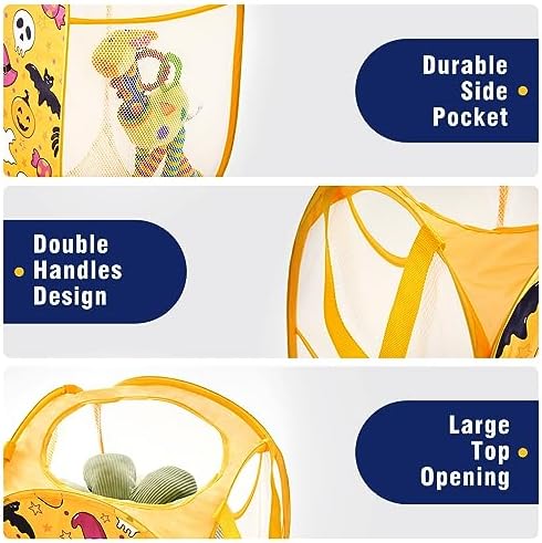 TECHMILLY Collapsible Mesh Pop Up Laundry Hamper - Image 4