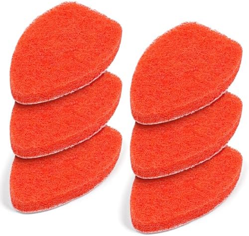 6PCS Shower Scrubber Scouring Pads, Refill Pads by MAVRIZ
