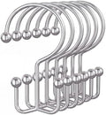 OEH Shower Curtain Hooks, Metal Shower Curtain Rings, Double Shower Rings by OEH