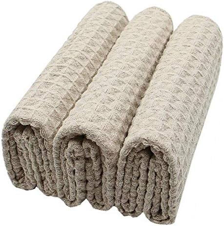 Waffle Weave Kitchen Towels Dish Towels, 3 Pack, 16x24 Inch - Image 4