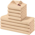 Homaxy 8 Pack 100% Cotton Kitchen Towels and Dishcloths Set by Homaxy