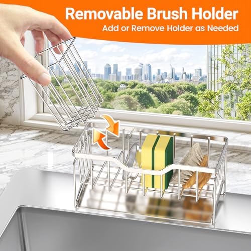 StorageRight Sponge Holder for Kitchen Sink, Sink Caddy Organizer - Image 6