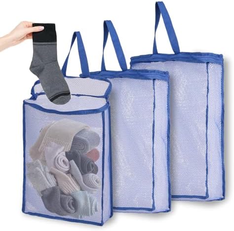 3-Pack 3D Cube Mesh Laundry Bags S/M/L by Unknown