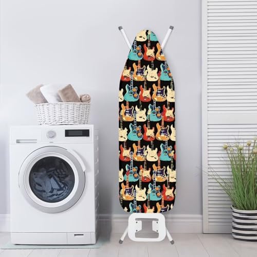 Elestric Guitar Steam Ironing Board Cover, Colorful Guitars 15x54 Inch Standard - Image 3