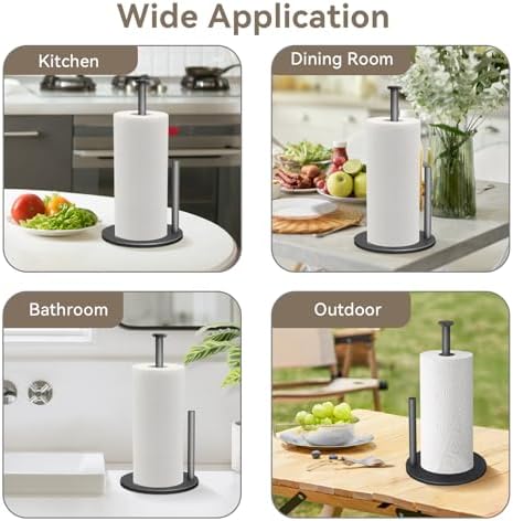 Grey Paper Towel Holder, Stainless Steel, - Image 5
