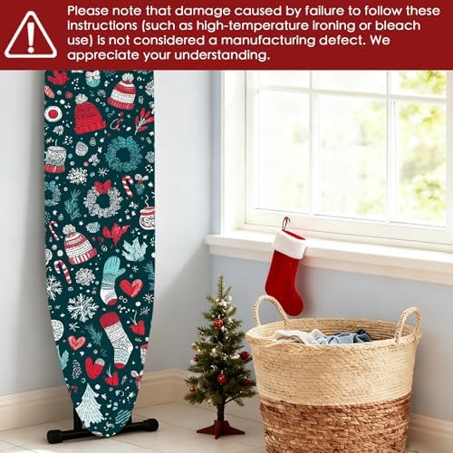 Nuxovilar Winter Hats Mittens Ironing Board Cover 15x54 Polyester - Image 6