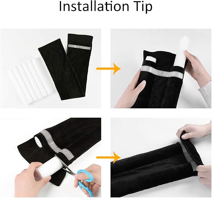 36 Inch Under Door Stopper, Door Noise Blocker | Double Sided Door Stopper - Image 4