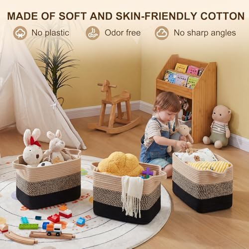OIAHOMY Cotton Rope Storage Baskets - Image 3