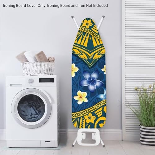 Tribe Boho Floral Ironing Board Cover 15x54 Inch Tropical Frangipani Ironing - Image 4