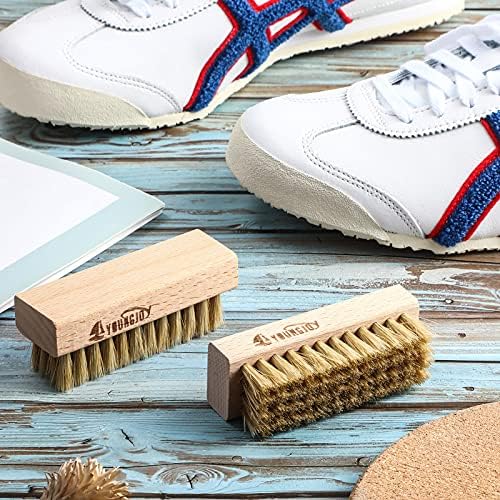 YoungJoy Sneaker Cleaning Brush Shoes Shine Dauber Nylon/Horsehair/Boar Cleaner - Image 3