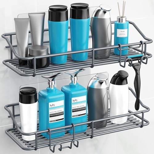 Nieifi Shower Caddy Adhesive, Shower Shelves, Shampoo Holder - Image 2