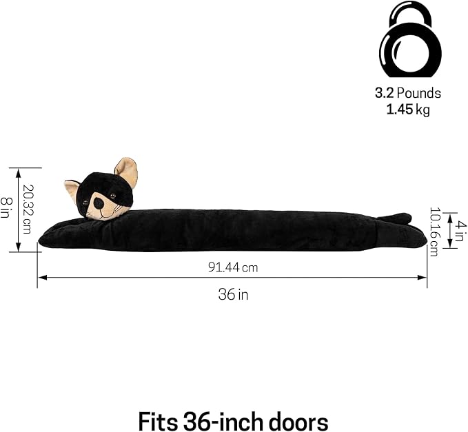 SWISSELITE 36 Inch Under Door Stopper, Decorative Door Noise Blocker | Weighted - Image 2