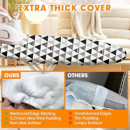 Ironing Board Cover and Pad, 18x49 Extra Wide, Scorch Resistant - Image 3