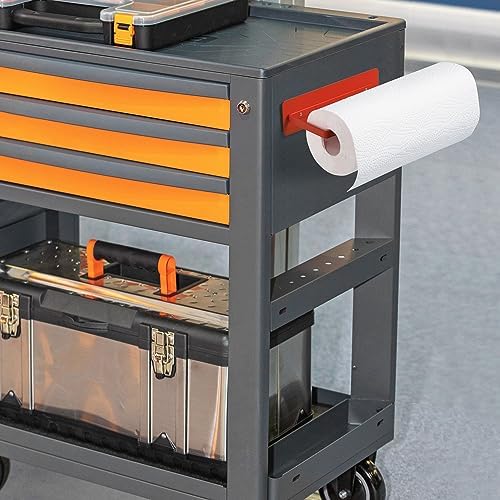 Magnetic Paper Towel Holder for Fridge Red, Heavy Duty Strong Magnet Backing - Image 5