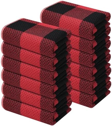 Mordimy Cotton Waffle Weave Kitchen Towels, 12 Pack by Mordimy