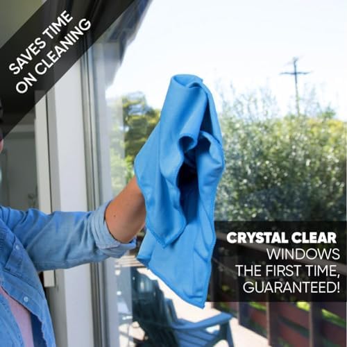 Longmann Microfiber Glass Cleaning Cloths | Streak Free Windows & Mirrors | - Image 2