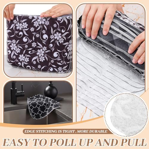 Mindsoft 36 Pcs Kitchen Towels Reusable Dishcloths Absorbent Hand Dish Towels - Image 4