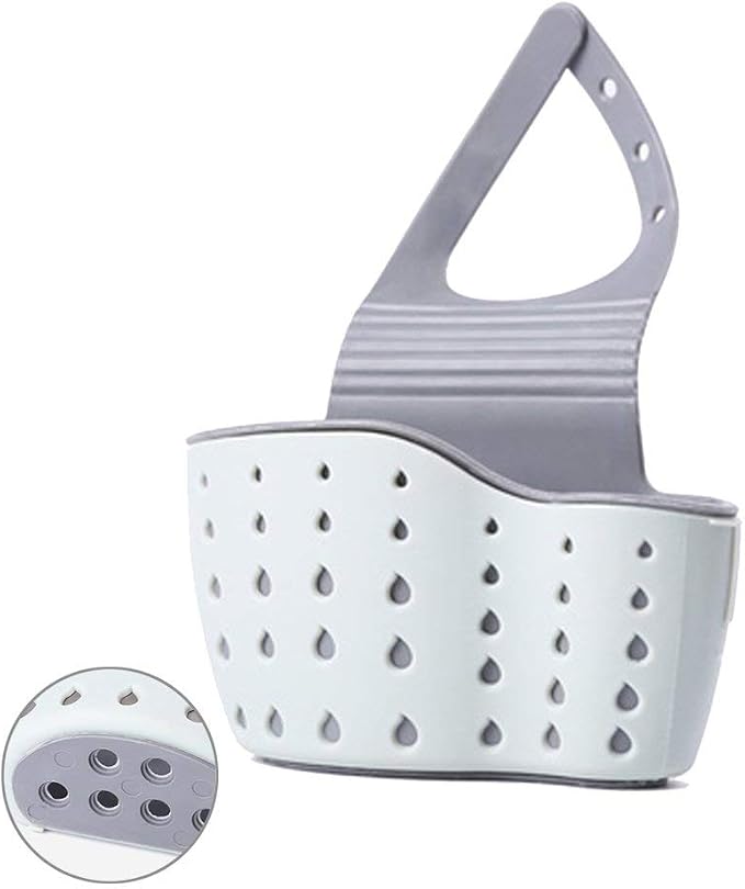 EC ELEGANTCHARM Kitchen Sink Caddy Sponge Holder Silicone Plastic Soap Holder by EC+ELEGANTCHAM