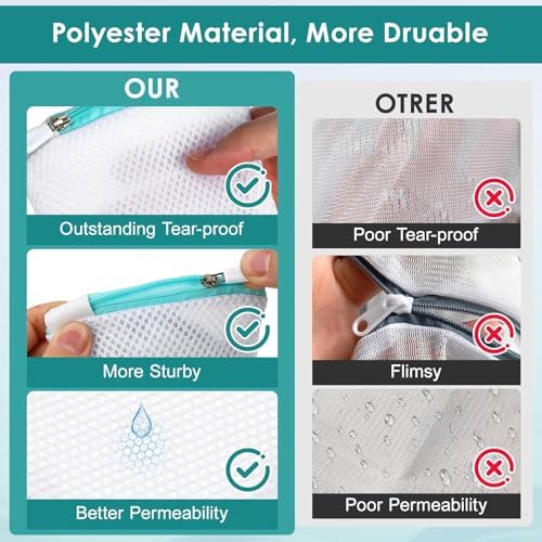 6pcs Laundry Bag Mesh Wash Bag Mini Washing Machine Underwear Washing Bag - Image 3