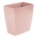 iDesign Small Plastic Bathroom Trash Can, Slim Rectangle Garbage Bin by iDesign