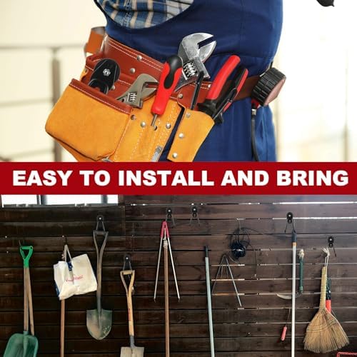 Landhoow 14 Pcs Large Magnetic Hooks Heavy Duty Garage Magnet Hooks Strong - Image 5