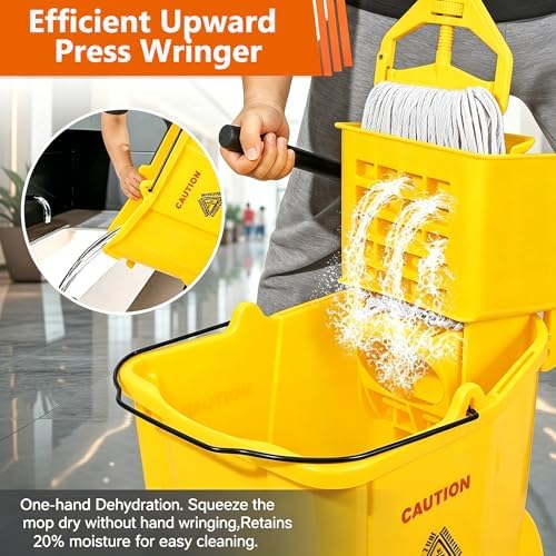 VOUBIEN 35 Qt Commercial Mop Bucket - Image 3