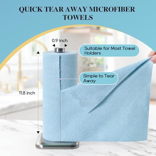 Microfiber Cleaning Cloth Roll 45 Pack, Tear Away - Image 2