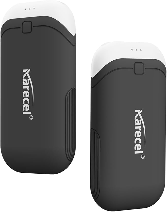 Karecel Heat-Conducting Silicone Rechargeable Hand Warmers 2 Pack, 10,000mAh Double-Sided Heating USB Electric Hand Warmers, Portable Pocket Heated Handwarmers, Hunting Essentials, Men Women Gifts