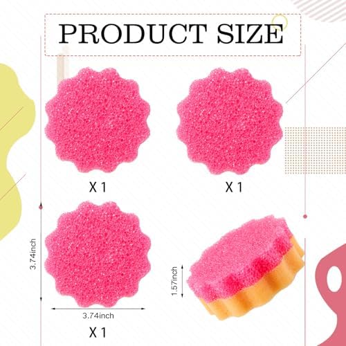 FillTouch Flower 3 Pcs Scrub Sponge - Image 2