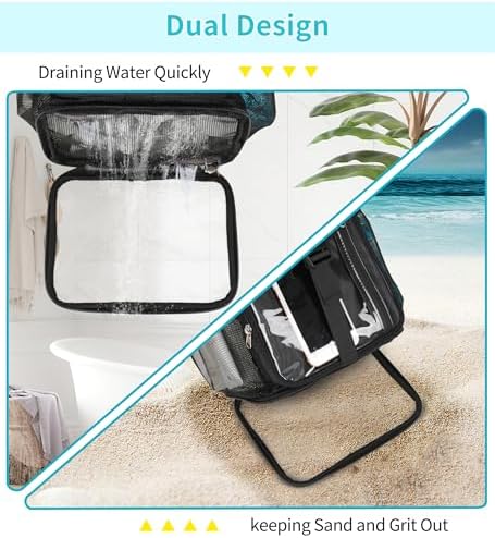 Shower Caddy Portable Mesh Shower Bag - Image 4