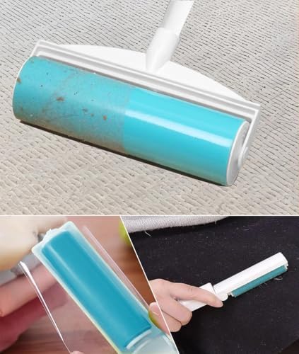8 Inch Reusable Large Lint Roller, Washable Sticky Pet Hair Remover - Image 4