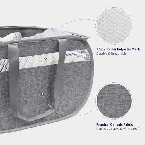 Collapsible Tear Proof Laundry Baskets - Image 5