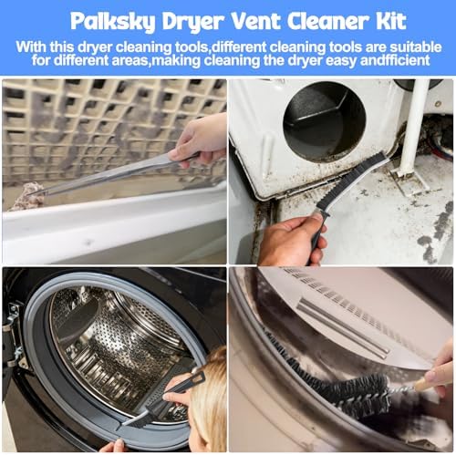 Palksky Dryer Vent Cleaner Kit, Lint Trap Cleaner Clip, Drier Hose Attachment - Image 7