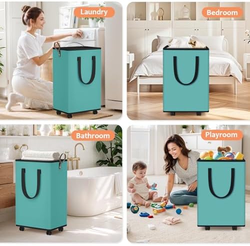 SpaceTrove Rolling Laundry Basket - Image 6