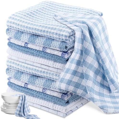 Patelai 12 Kitchen Dish Rags, 13.8'' X 13.8'' by Patelai