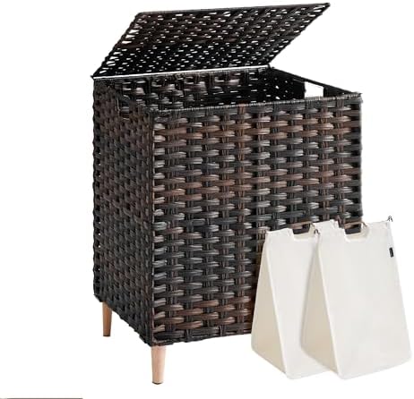 SONGMICS 2-Section Laundry Hamper by Unknown
