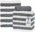 DAN RIVER 100% Cotton Washcloths 20 Pack Premium Quality Face and Body Cloth by DanRiver