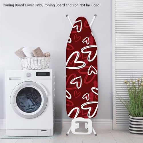 Love Heart Ironing Board Cover Comfortable Lines Ironing Board Covers - Image 3