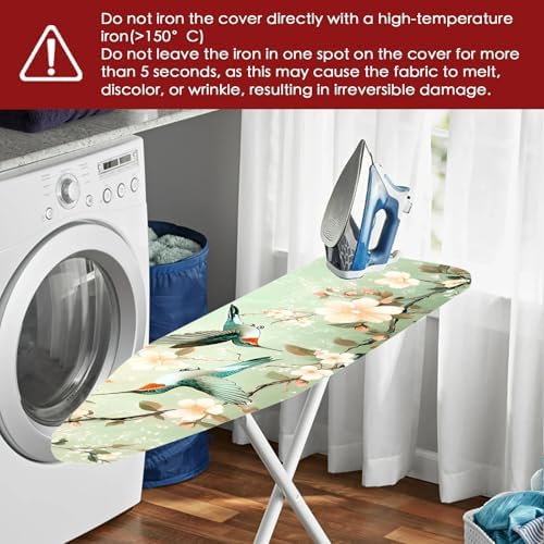Nuxovilar Hummingbird Blossom Ironing Board Cover 18x49 Polyester - Image 6