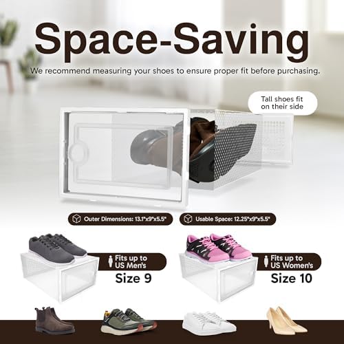 Reli. Shoe Boxes | Clear Shoe Storage Boxes, Stackable & Compact - Image 4