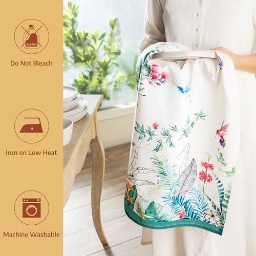 Maison d' Hermine Kitchen Towels Set of 6 Reusable 100% Cotton 27.50" x 20" - Image 5