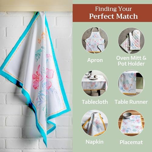 Maison d' Hermine Kitchen Towels Set of 3 Reusable 100% Cotton 27.50" x 20" - Image 6