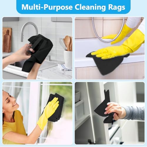 GLIMGLINT Microfiber Cleaning Cloth 100 Pack, Reusable Paper Towels 11 x 9 - Image 7