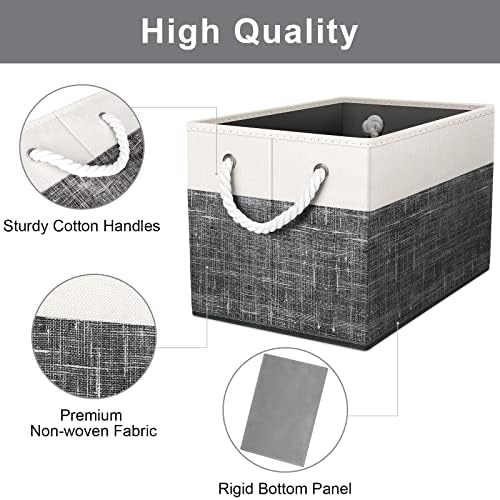 Fab totes Storage Bins 2-Pack, Foldable Storage Baskets - Image 4