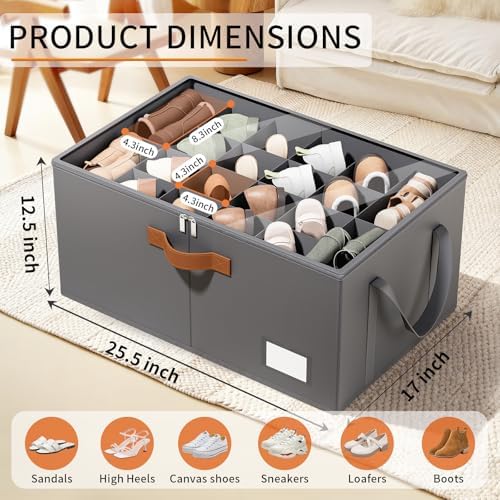 Shoe Organizer for Closet, Fits up to 40 Pairs, 2 Pack - Image 2