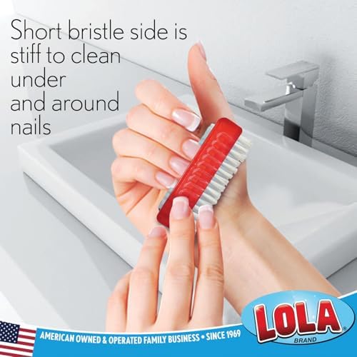 LOLA Classic Hand & Nail Brush, 2 Sided - Image 3