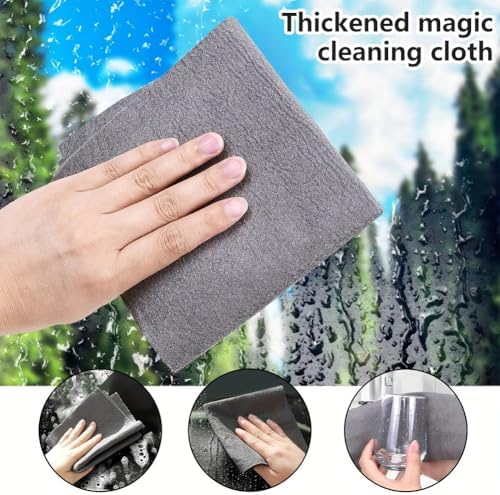 10 Pcs Thickened Magic Microfiber Cleaning Cloths, Lint Free Streak Free - Image 6