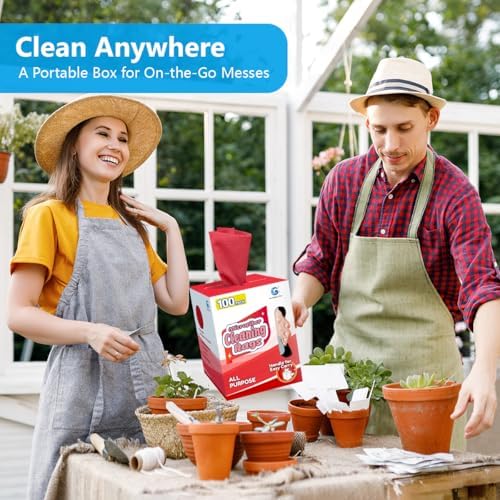 GLIMGLINT Microfiber Cleaning Cloth 100 Pack, Reusable Paper Towels 11 x 9 - Image 7
