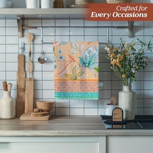 Maison d' Hermine Kitchen Towels Set of 3 Reusable 100% Cotton 27.50" x 20" - Image 5